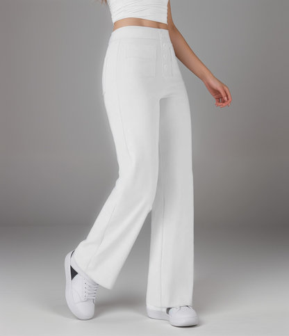 Pantalon élastique à taille haute | 1+1 GRATUIT